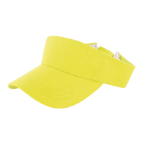 Verkleed zonneklep/sunvisor   voor volwassenen   neon geel   eighties/nineties thema