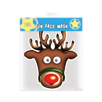 Merkloos Verkleedaccessoire Rudolph masker