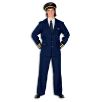 Verkleedkleding Heren piloten kostuum
