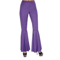 Merkloos Verkleedkleding paarse hippie broek voor kinderen