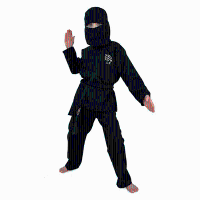 Verkleedkleding Zwart Ninja kostuum voor kinderen