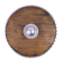 Vikingen/Ridders/Krijgers schild   verkleed accessoires   rond   Dia 45 cm   kunststof   carnaval