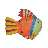 Merkloos Vissen pinatas 60 cm