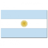 Vlag Argentinie   90 x 150 cm   feestartikelen   Landen thema   supporter   decoratie   met ringen