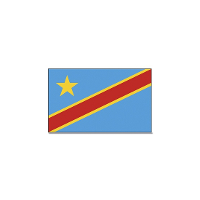 Vlag Congo   90 x 150 cm   polyester   feestartikelen