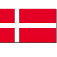 Vlag Denemarken   90 x 150 cm   feestartikelen   Landen thema supporters
