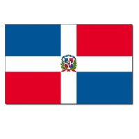 Vlag Dominicaanse Republiek   90 x 150 cm   Dominicaanse Vlag