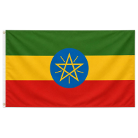 Vlag Ethiopie   90 x 150 cm   feestartikelen   Landen thema supporters