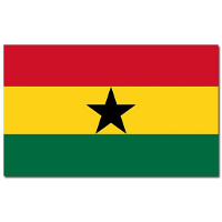 Vlag Ghana   90 x 150 cm   polyester   versiering   feestartikelen