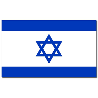 Vlag Israel 90 x 150 cm feestartikelen