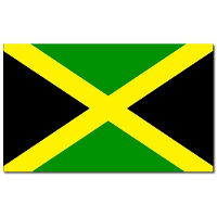 Vlag Jamaica   90 x 150 cm   Jamaicaanse Vlag   Jamaica   polyester   supporters