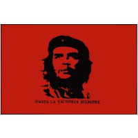 Vlag met afbeelding van Che Guevara   90 x 150 cm   revolutie   verzet