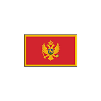 Vlag Montenegro   90 x 150 cm   feestartikelen   Montenegro landen thema   supporter/fan