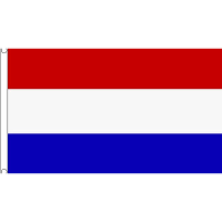 Vlag Nederland in extra groot formaat   150 x 240 cm   polyester   met ophangogen