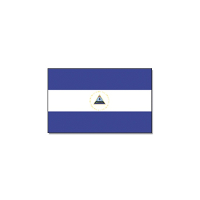 Vlag Nicaragua   90 x 150 cm   polyester   met ringen   feestartikelen   supporters