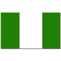 Vlag Nigeria van 90 x 150 cm   feestartikelen   Landen thema supporters