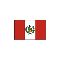 Vlag Peru 90 x 150 cm feestartikelen   Landen thema supporter decoratie artikelen   met ringen