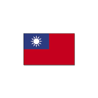 Vlag Taiwan   90 x 150 cm   polyester   versiering   feestartikelen