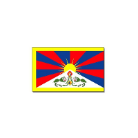 Vlag Tibet   90 x 150 cm   Tibetaanse Vlag   Feestartikelen   polyester