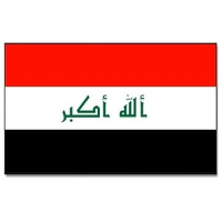 Vlag van Irak   90 x 150 cm   versiering   Landen thema   supporters