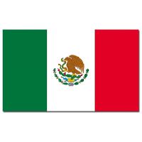 Vlag van Mexico   90 x 150 cm   feestartikelen   Landen thema   supporters   Mexicaanse decoraties