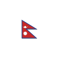 Vlag van Nepal   90 x 150 cm   polyester   landen vlaggen   versiering