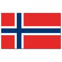 Vlag van Noorwegen   90 x 150 cm   feestartikelen   landen thema   supporters   versiering