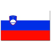 Vlag van Slovenie   90 x 150 cm   feestartikelen   landen thema   supporters versieringen