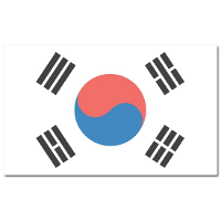 Vlag van Zuid Korea   90 x 150 cm   feestartikelen   landen thema   supporters   versiering