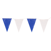 Vlaggenlijn   5x   blauw/wit   10 meter   plasi   Beieren   Oktoberfest/Bierfeest vlaggetjes/slinger