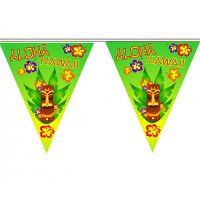 Vlaggenlijn Hawaii thema party van 5 meter