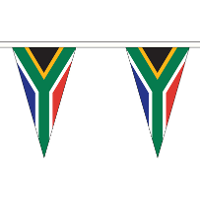 Vlaggenlijn Zuid Afrika   20 meter   landen punt vlaggetjes   Zuid Afrikaanse slinger   versiering