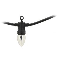 Vlamverlichting   10 led lampjes   warm wit   150 cm   lichtsnoer   vlammen lichtjes