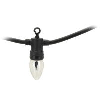 Vlamverlichting   10 led lampjes   warm wit   360 cm   lichtsnoer   vlammen lichtjes