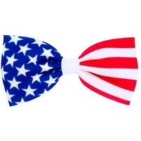 Vlinderstrikje Amerikaanse vlag   16,5 cm   verkleed strikje USA   Landen vlag