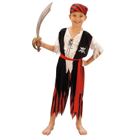Voordelig piraten carnaval verkleedkleding pak/kostuum   voor kinderen