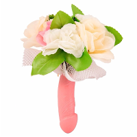 Vrijgezellenfeest piemel bloemenboeket   fun trouwboeket   penis boeket