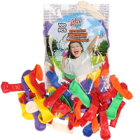 Waterballonnen   100x stuks   in grote zak   gekleurd   latex