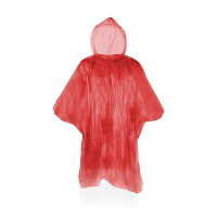 Wegwerp regenponcho   voor volwassenen   Rood   regen scherm   herbruikbaar als je wil