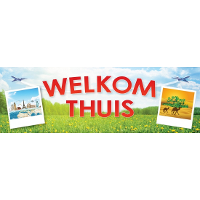 Welkom thuis sticker   19.6 X 6.5 Cm   Versiering