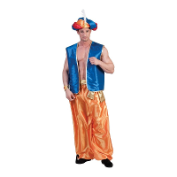 Merkloos Wijde harembroek goud