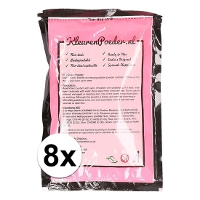Zakje Holi kleurpoeder   8x   roze   100 gram   feestartikelen   Heilig Indiaas kleurenpoeder