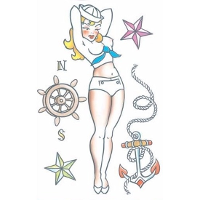 Zeeman/matroos nep tattoos   realistisch   1 vel