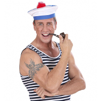 Zeemans pijp   15 cm   matroos   rookpijp   kunststof   verkleedaccessoire