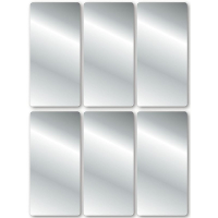 Zilveren etiketten   18x stuks   Zilveren stickers   2.5 X 5.5 Cm