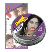 Zombie schmink grijs   lijkbleek en grauwe kleur   volwassenen   grimeren   Halloween