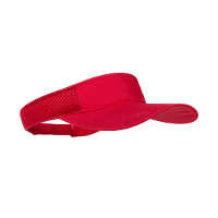 Zonneklep pet   rood   voor volwassenen   katoen   verstelbaar   sunvisor   dames/heren