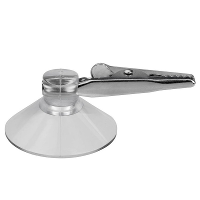 Zuignap clips   met krokodillen ophang klem van 4 cm   Versieringen / feestartikelen ophangen