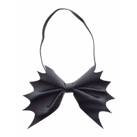 Zwarte vlinderstrikje vleermuis vleugels   volwassenen   Carnaval/Halloween accessoires