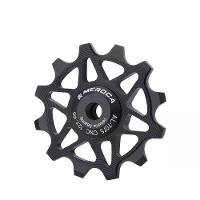 MEROCA 12/14T Fiets Keramische Rollen Lichtgewicht Aluminium Legering Soepele Snelheid Verandering Fiets Achterderailleu
